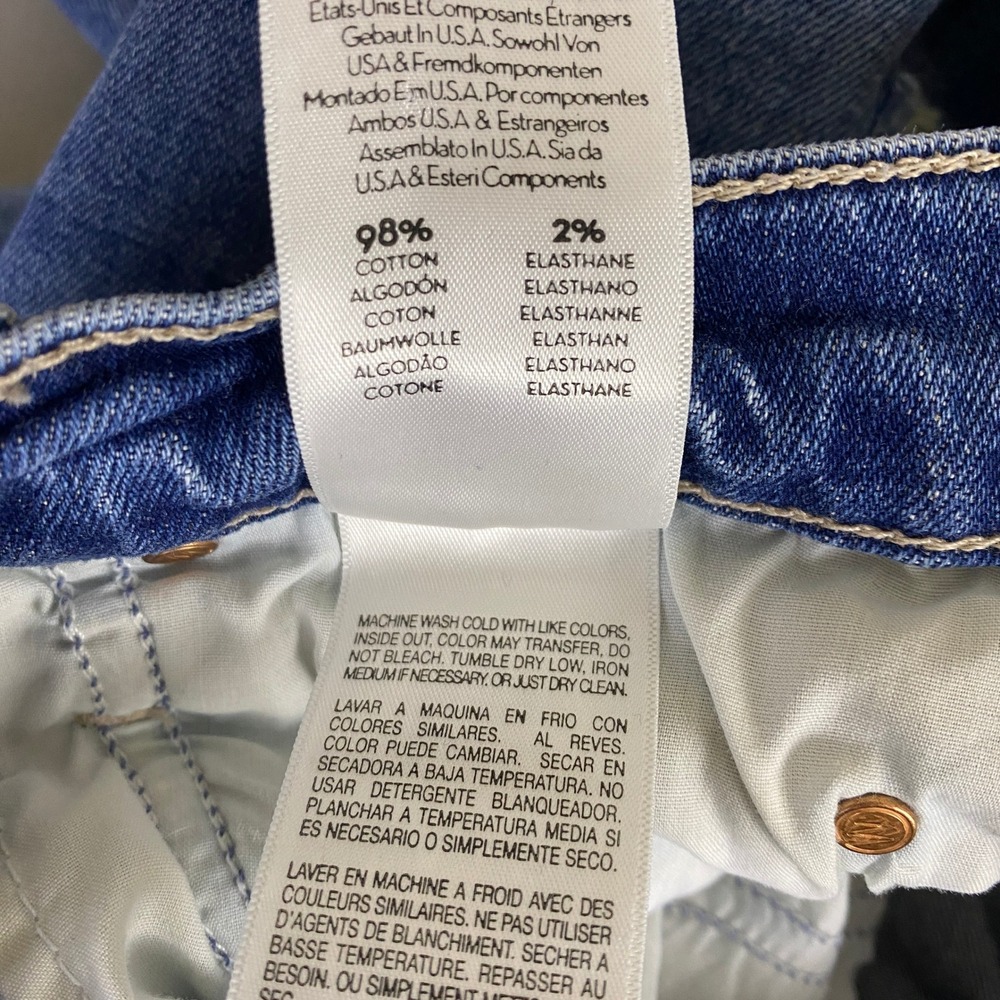 MOTHER The Runaway Weekender Jeans Women's Size 26 Flare Blue Distressed Denim - Picture 4 of 15